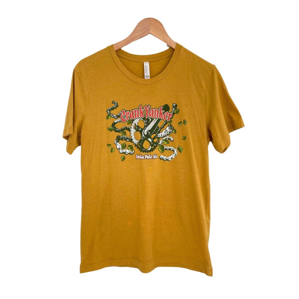 Eddyline Brewery T-Shirt Men Medium Crank Yanker India Pale Ale Beer MTB - Picture 3 of 15